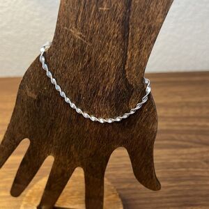 New Sterling Silver Double Helix Bracelet